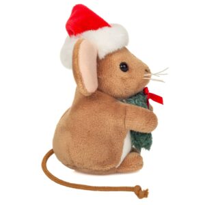 Alternative view of Hermann Teddy kerst muis met kerstkrans